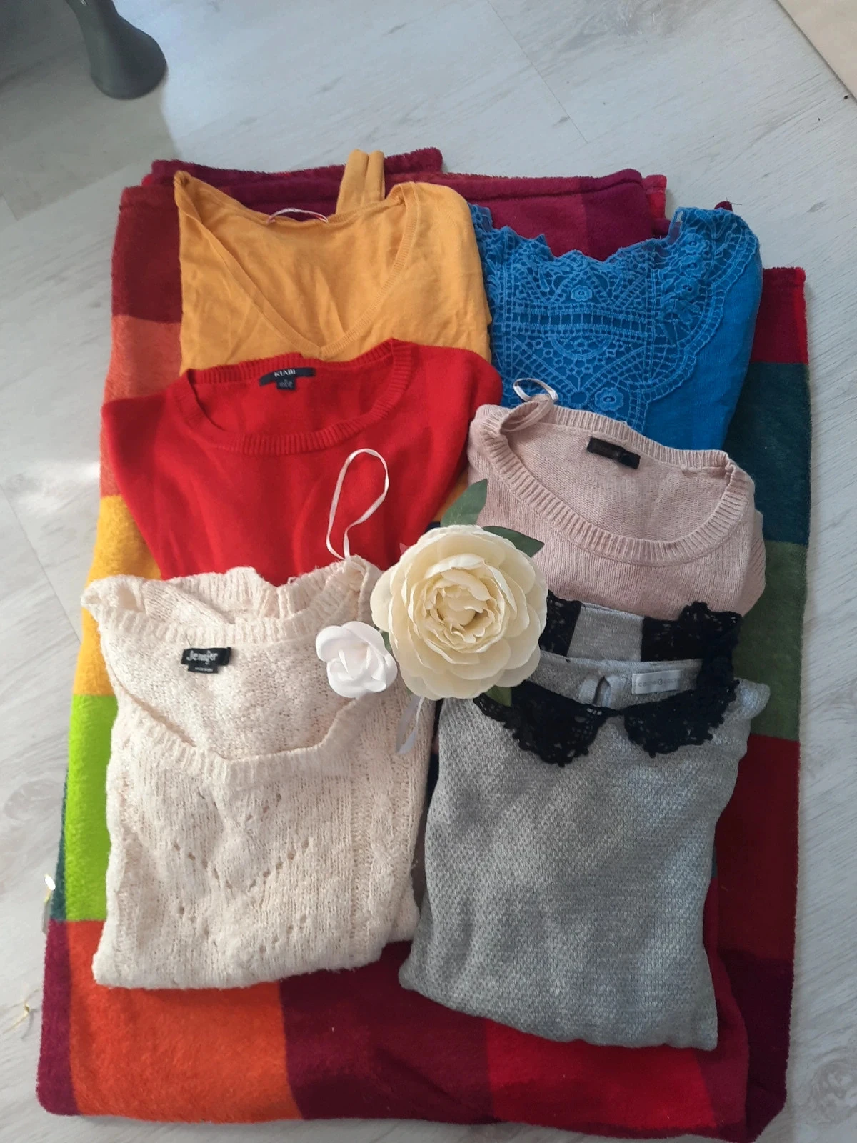 Lot 6 pulls femme ete demi saison s camaieu cachecache